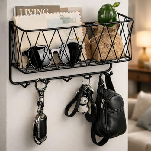 Centralit Stylish Metal Key Holder With Mobil