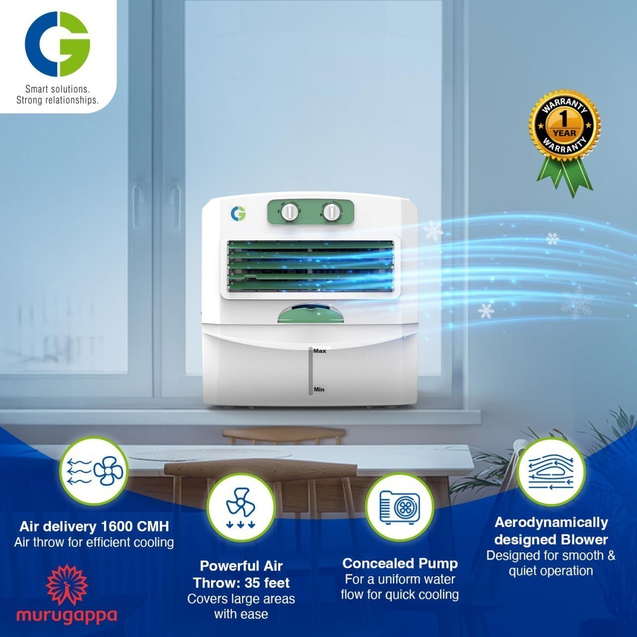 Cg 60l Window Air Cooler 5339