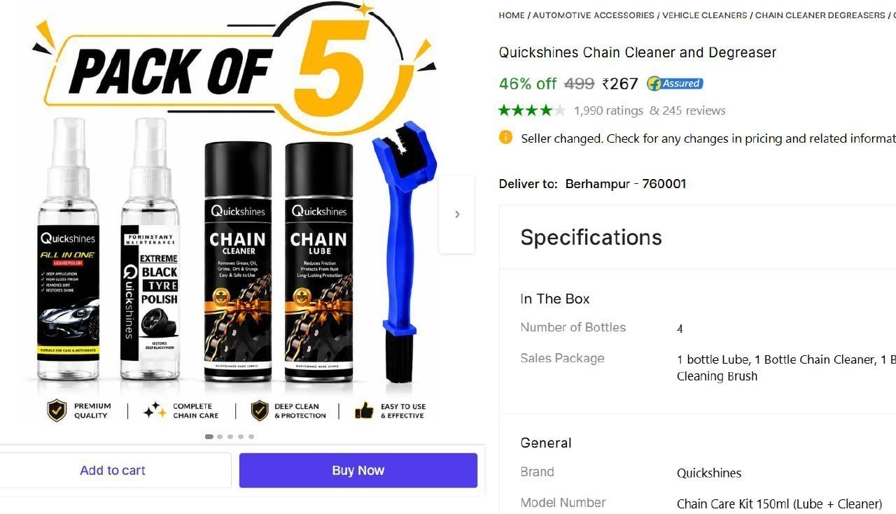 Chain Cleaner And Degreaser 267