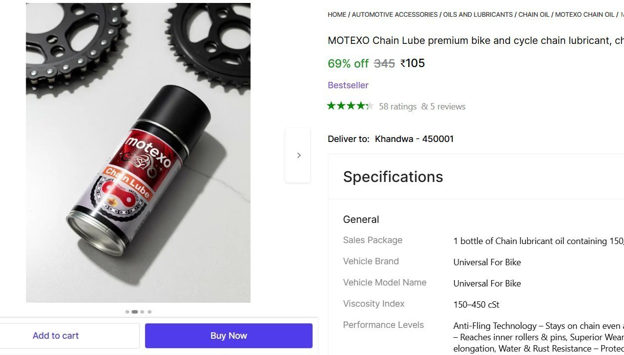 Chain Lube 150 Ml 105