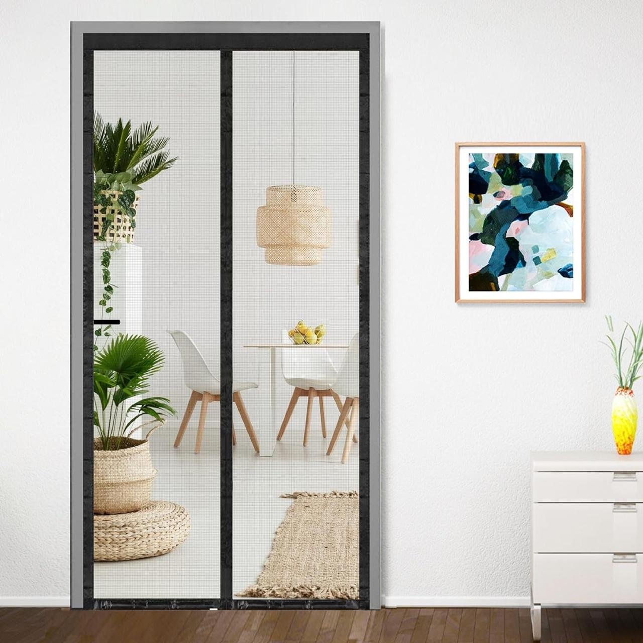 Classic Mosquito Net For Door Fiberglass Magn