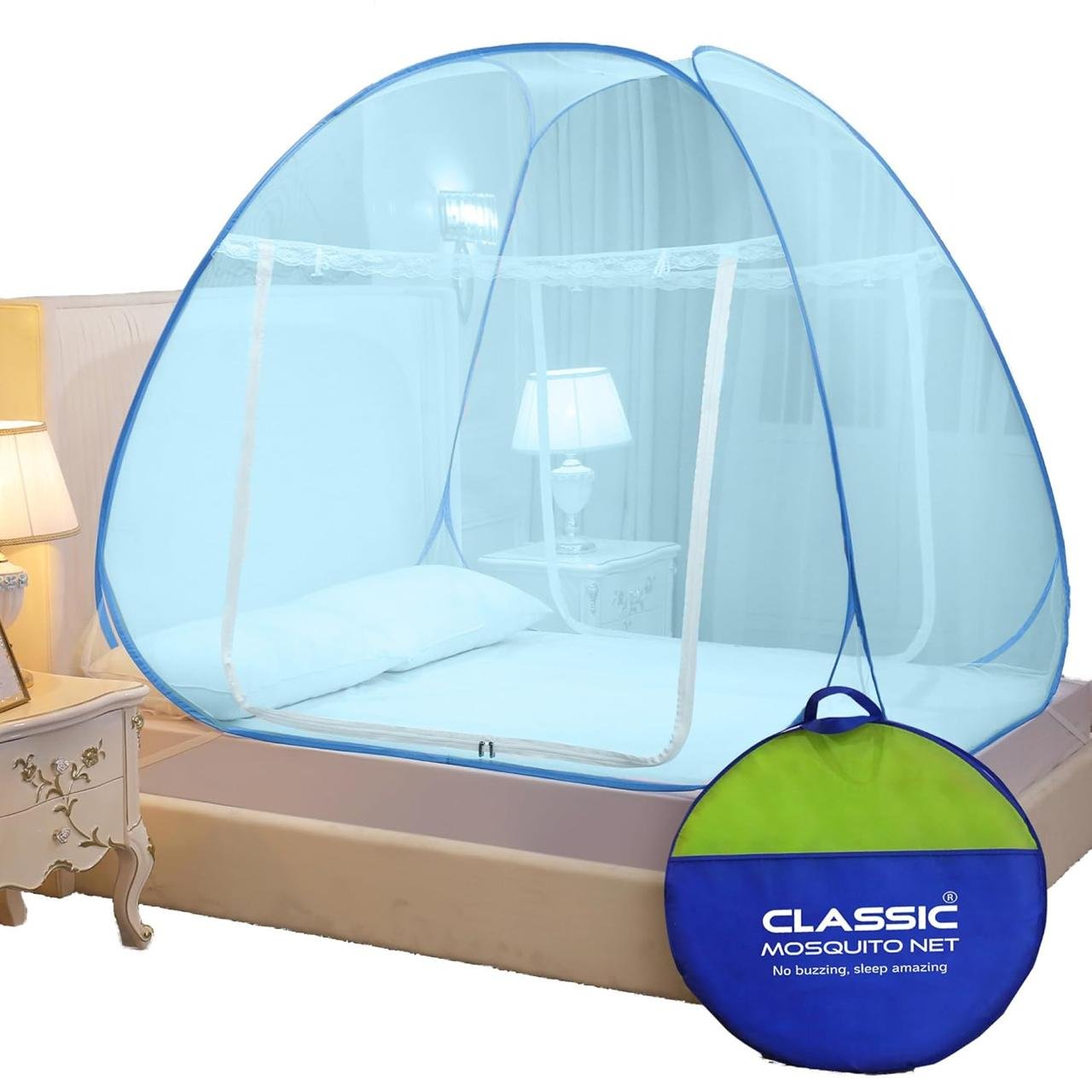 Classic Mosquito Net For Double Bed Queen Size Fol