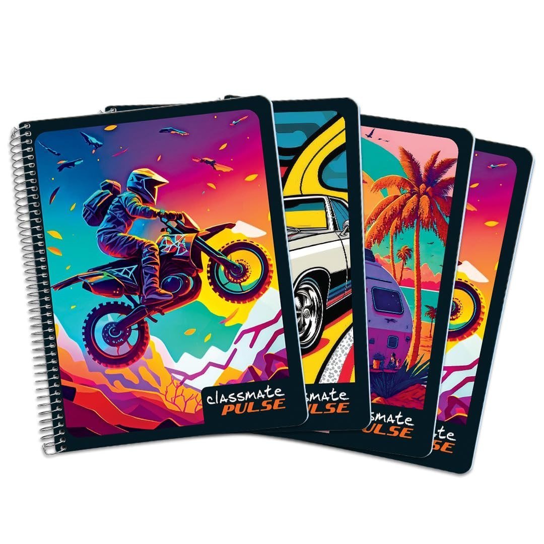 Classmate Notebook - Pack Of 4 Unruled 200 Pa