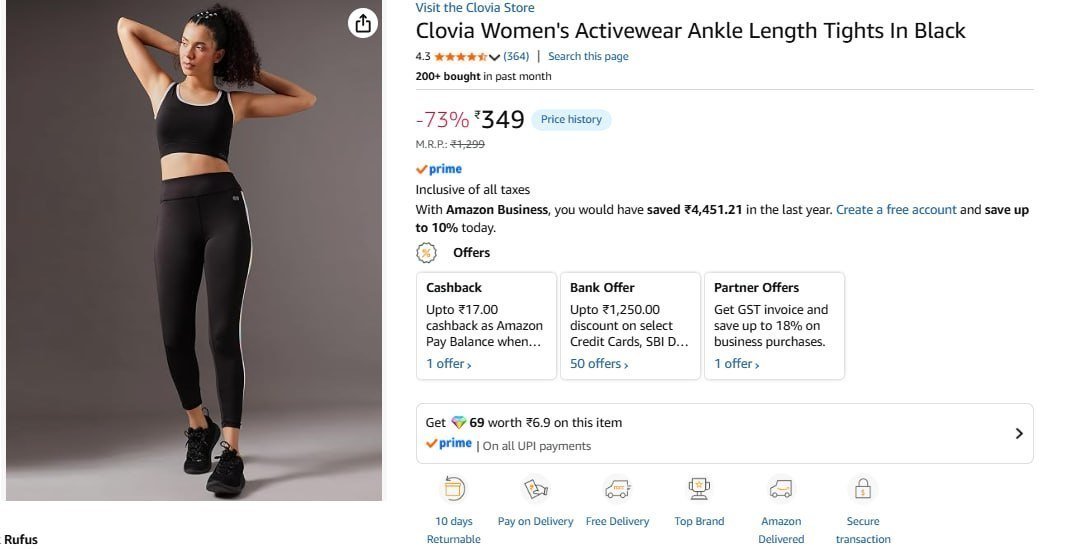 Clovia Women Activewear 349