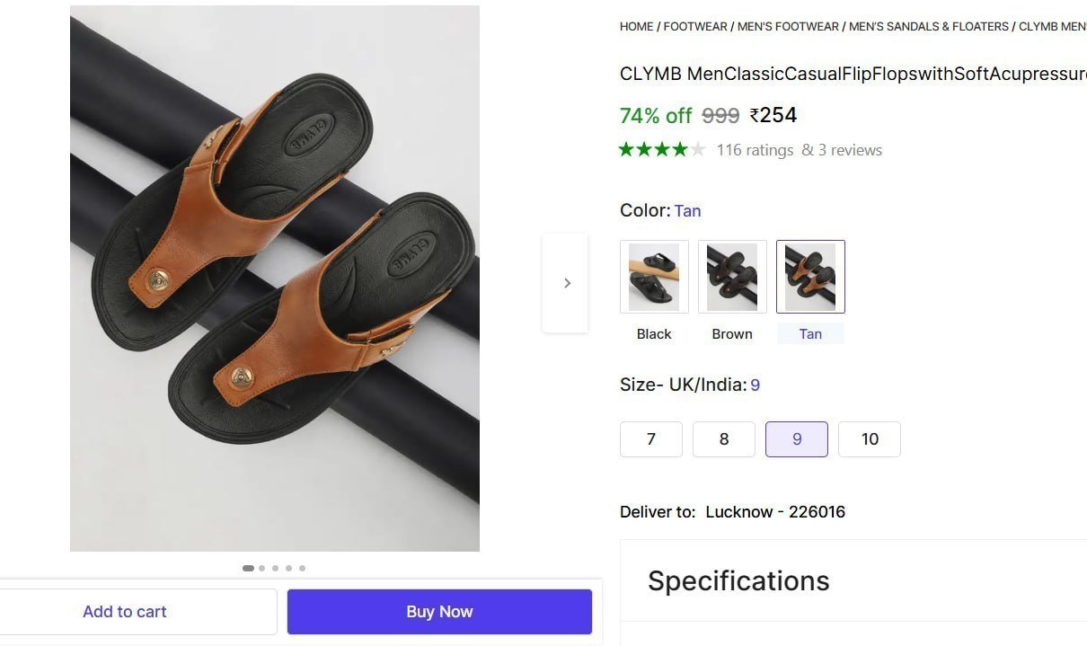 Clymb Men S Classic Casual Flip Flops 254