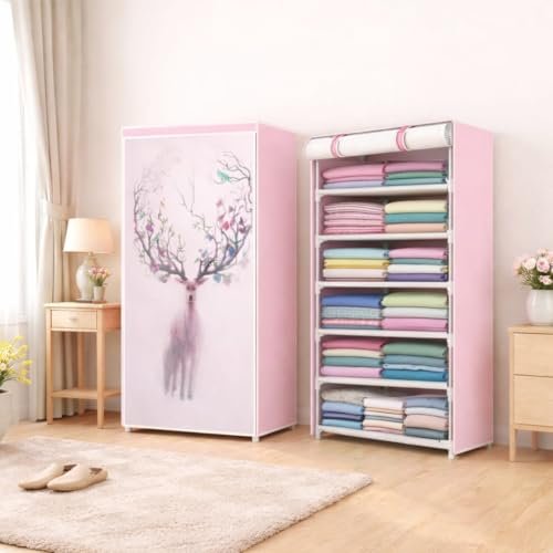Cmerchants Portable Collapsible Wardrobe For 