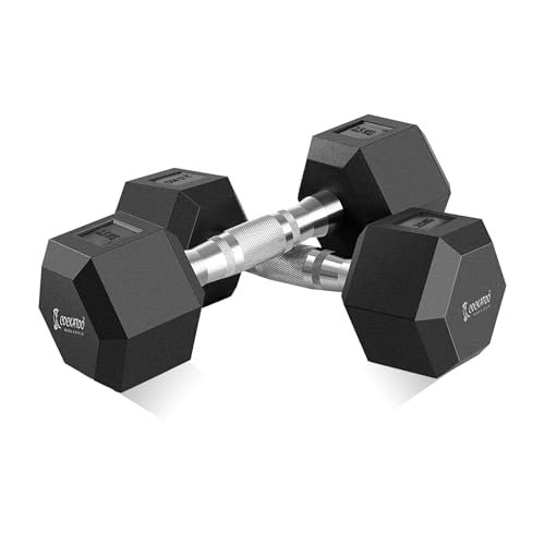 Cockatoo Rubber Coated Professional Hex Dumbb