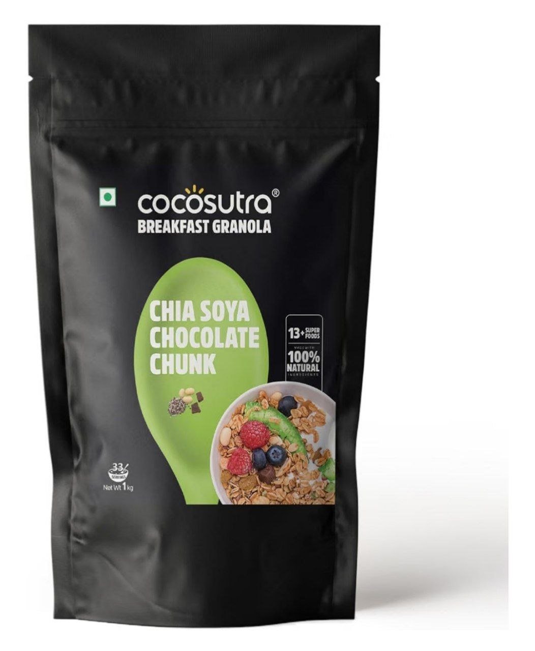Cocosutra Chia Soya Chocolate Chunk Breakfast