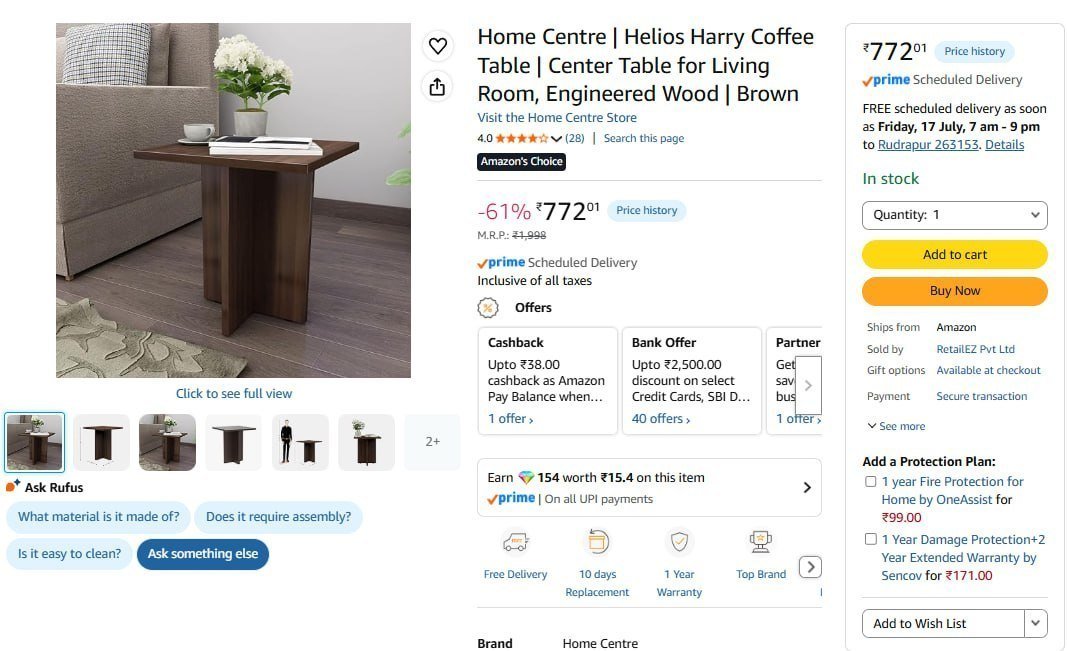 Coffe Table 772