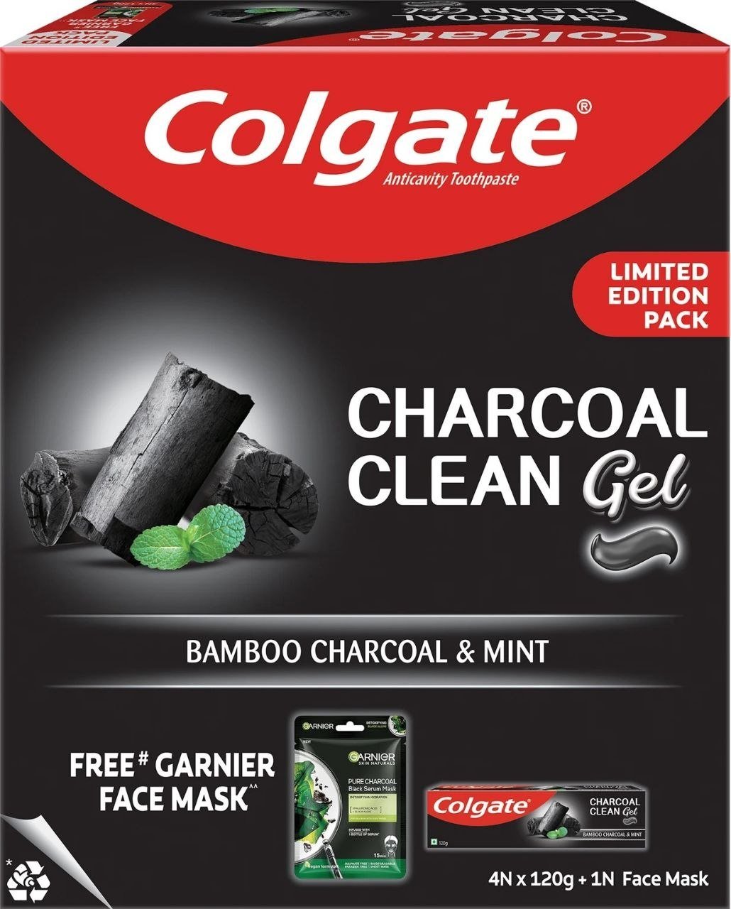 Colgate Charcoal Clean Toothpaste 480g And Ga