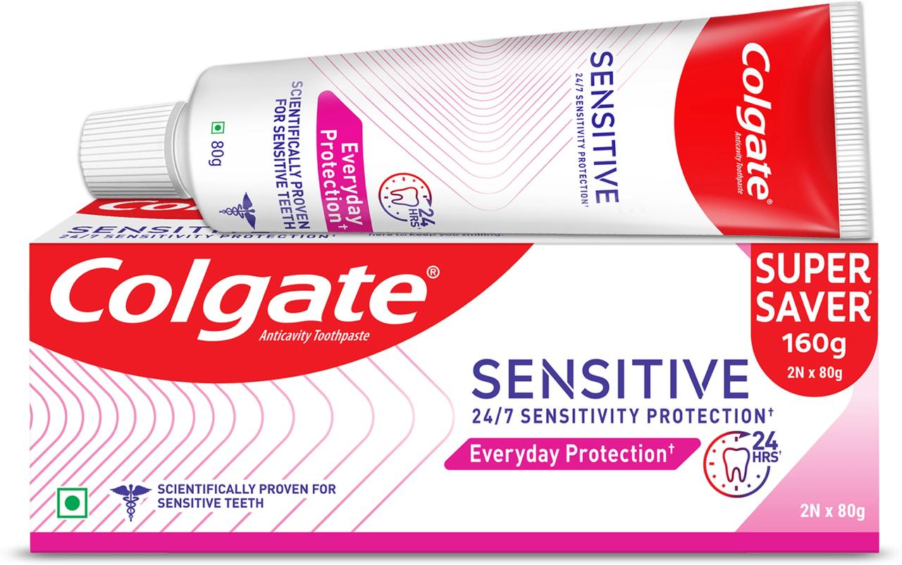 Colgate Sensitive Everyday Protection Toothpaste (160 G Pack Of 2) 72