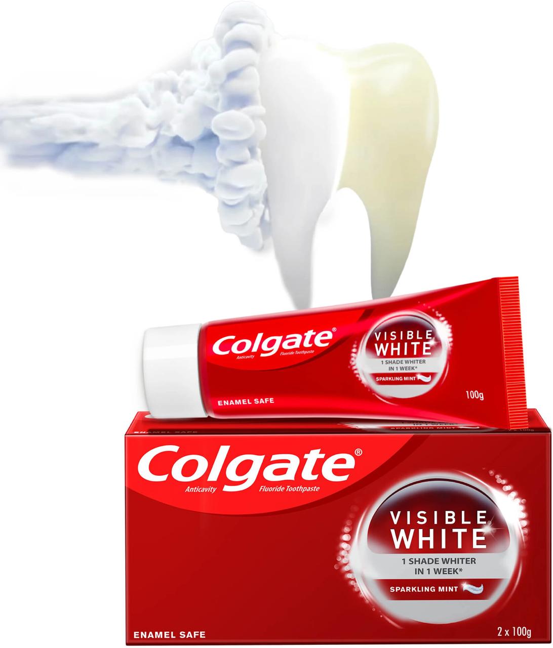Colgate Visible White Toothpaste Teeth - Whitening