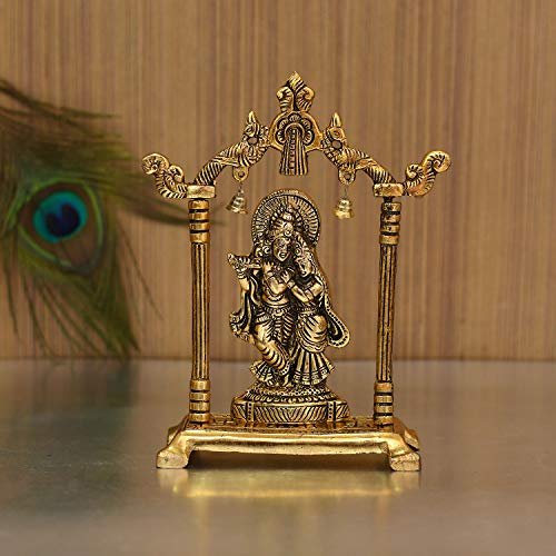 Collectible India Metal Gold Plated Radha Kri
