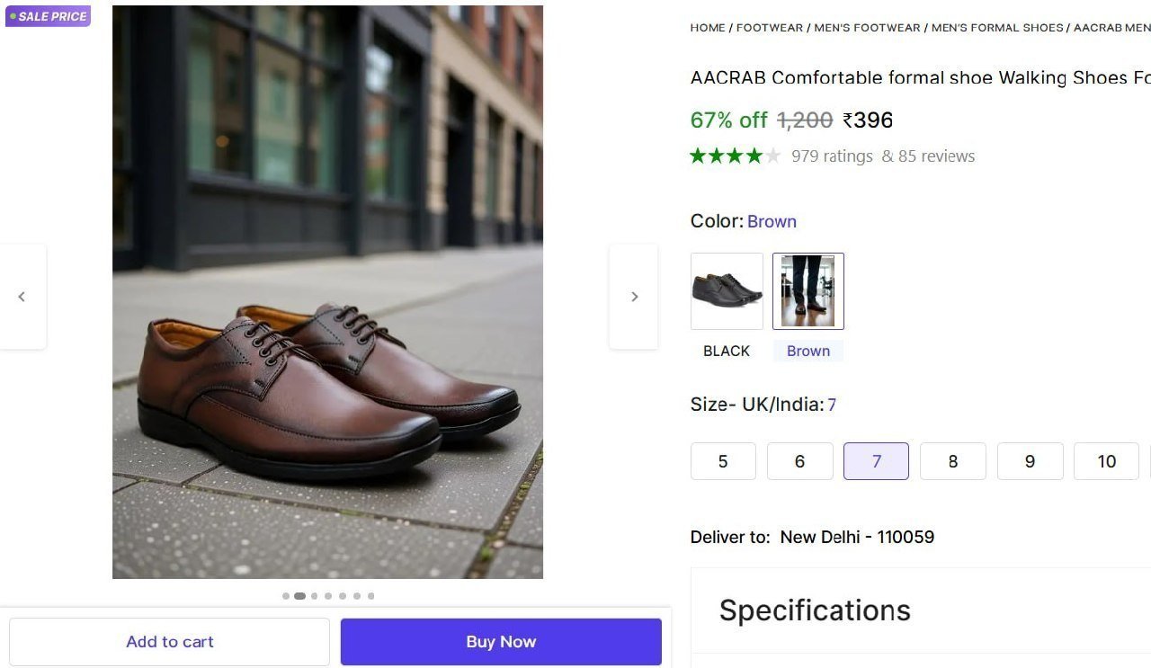 Comfortable Formal Shoe 396