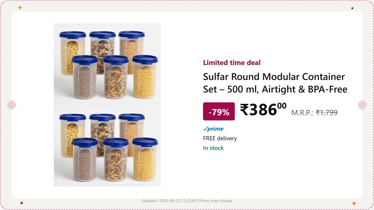 Container Set (pack Of 12) For 386