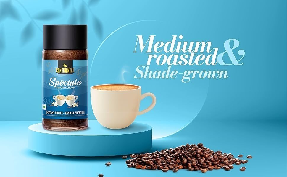 Continental Vanilla Flavoured Coffee 50gm 125