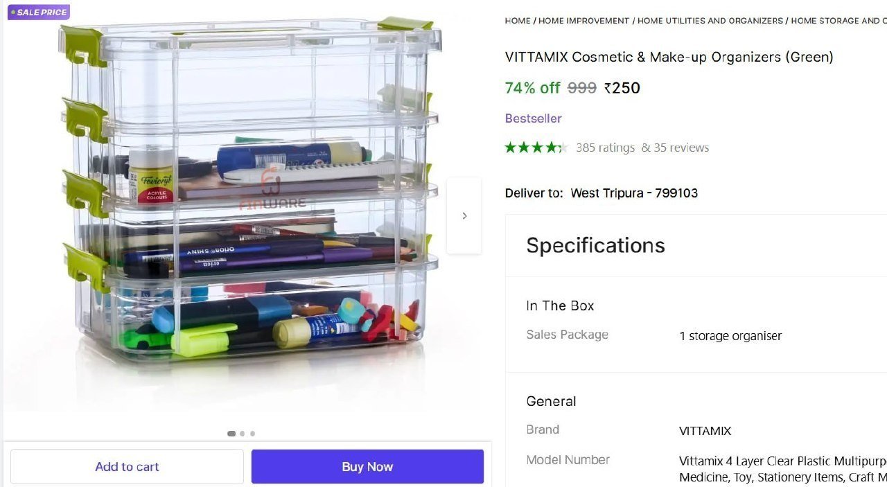 Cosmetic Make-up Organizers 250