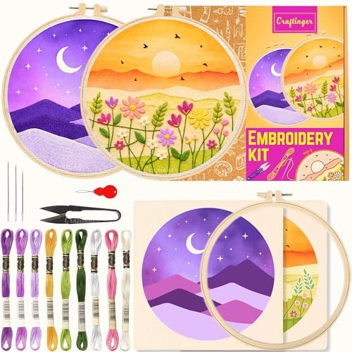 Craftinger Embroidery Kit For Beginners Adult