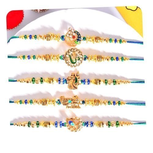 Craftvatika Rakhi Set Of 5 For Brother Bhaiya