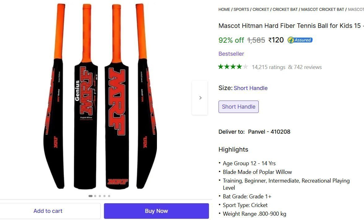 Cricket Bat 120