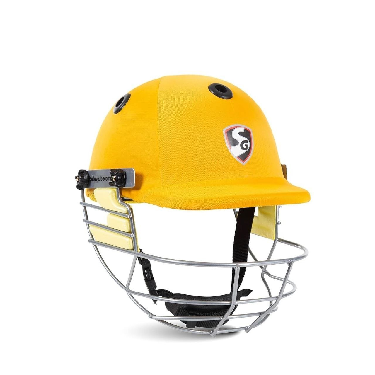 Cricket Helmet Sg Blazetech Yellow Large 611
