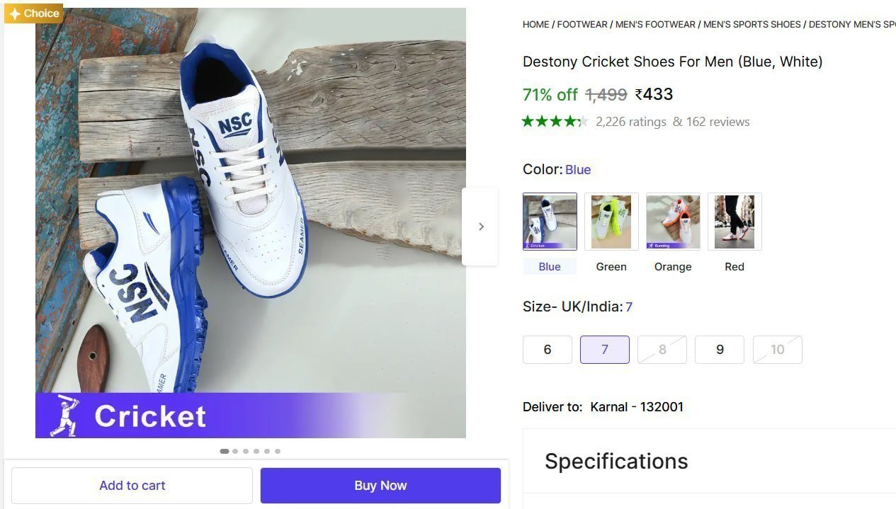 Cricket Shoes For Men 433