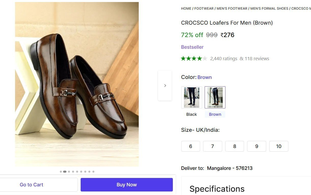 Crocsco Loafers For Men (brown) 276