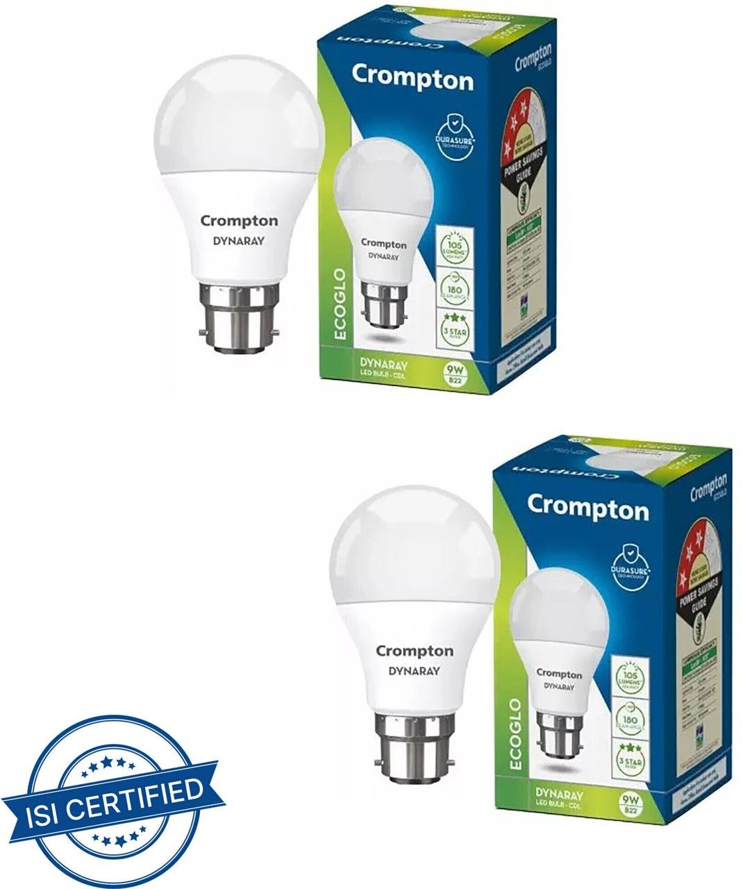 Crompton 9 W Basic Standard B22 Led Bulb (white Pa