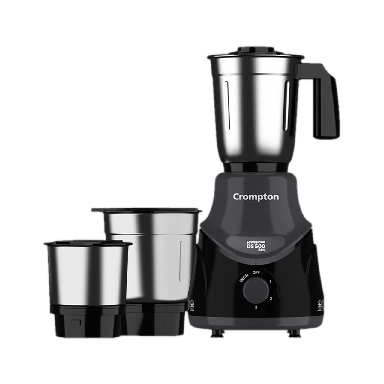 Crompton Ds 500 W Mixer Grinder ( 3 Jars Blac