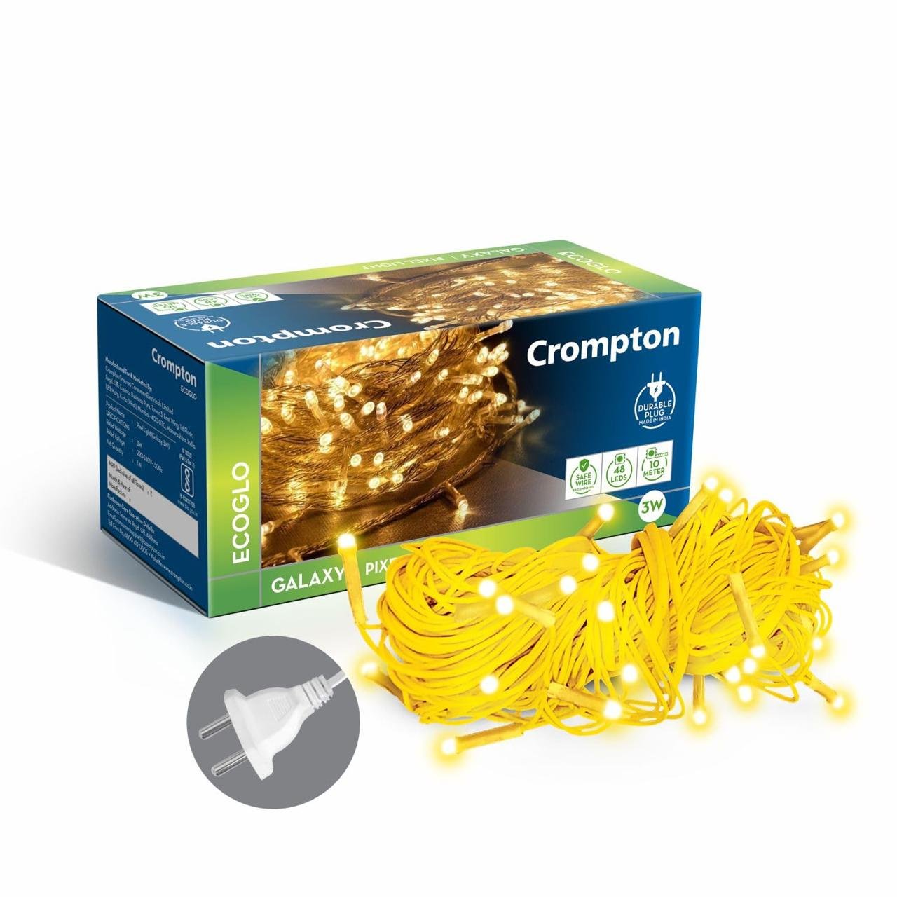Crompton Galaxy Pixel Light 10 Meter 3w Warm 