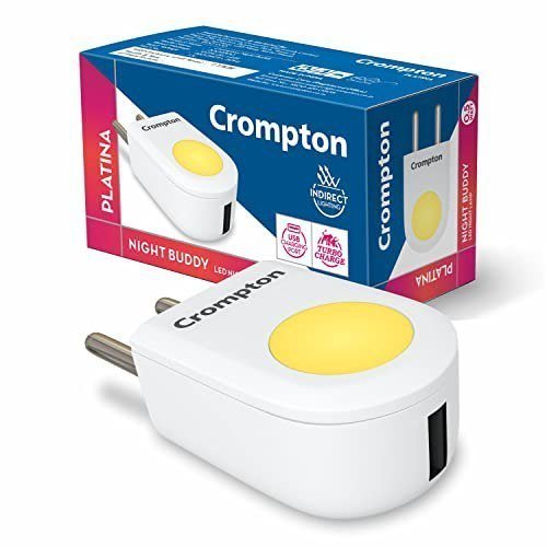 Crompton Night Buddy 0 5 W Led Night Lamp With Usb