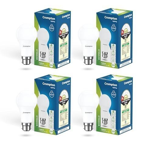 Crompton Param Led Bulb 12w Cool Day Light B22 Bas
