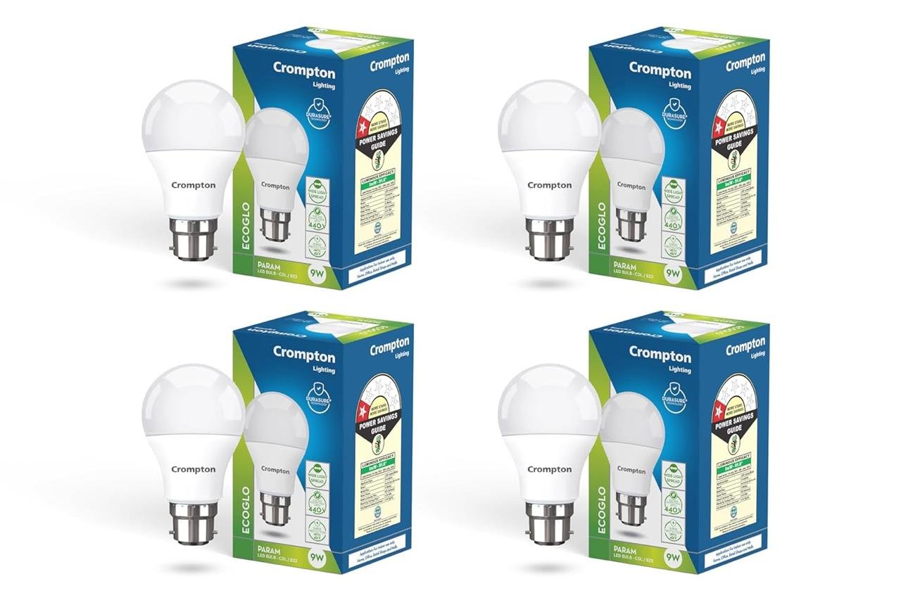 Crompton Param Led Bulb 9w Cool Day Light B22 Base