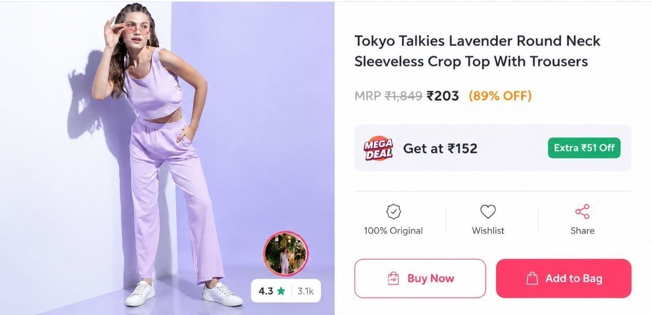 Crop Top With Trousers 203