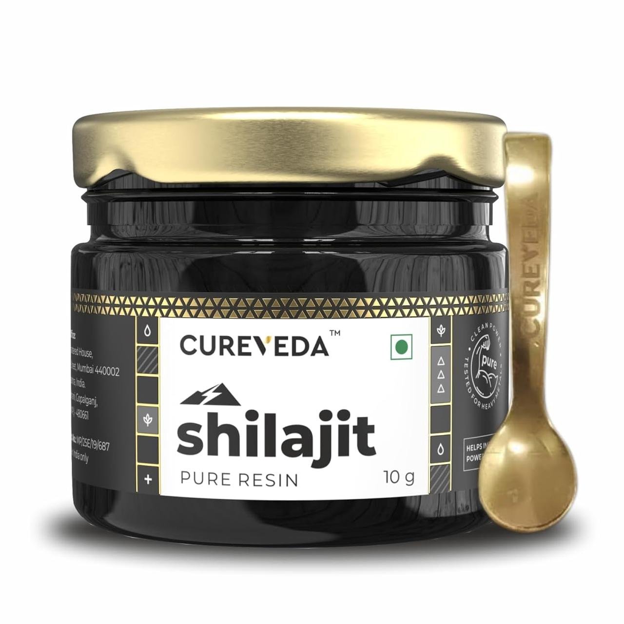 Cureveda Himalayan Shilajit For Men Resin 10 