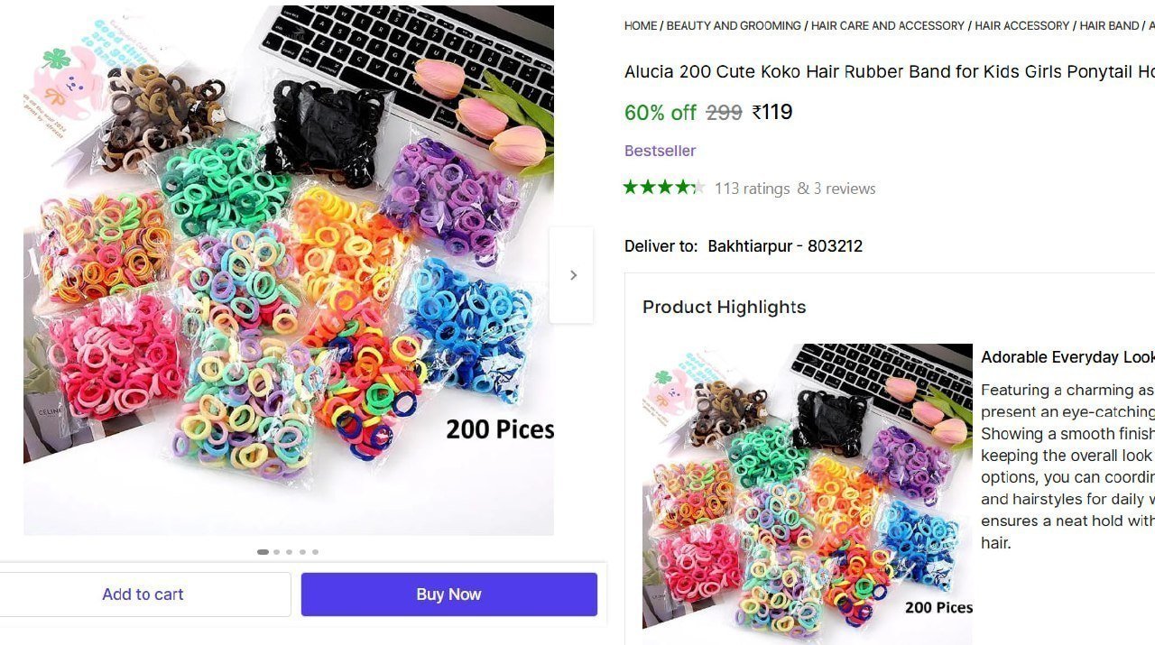 Cute Koko Hair Rubber Band 119