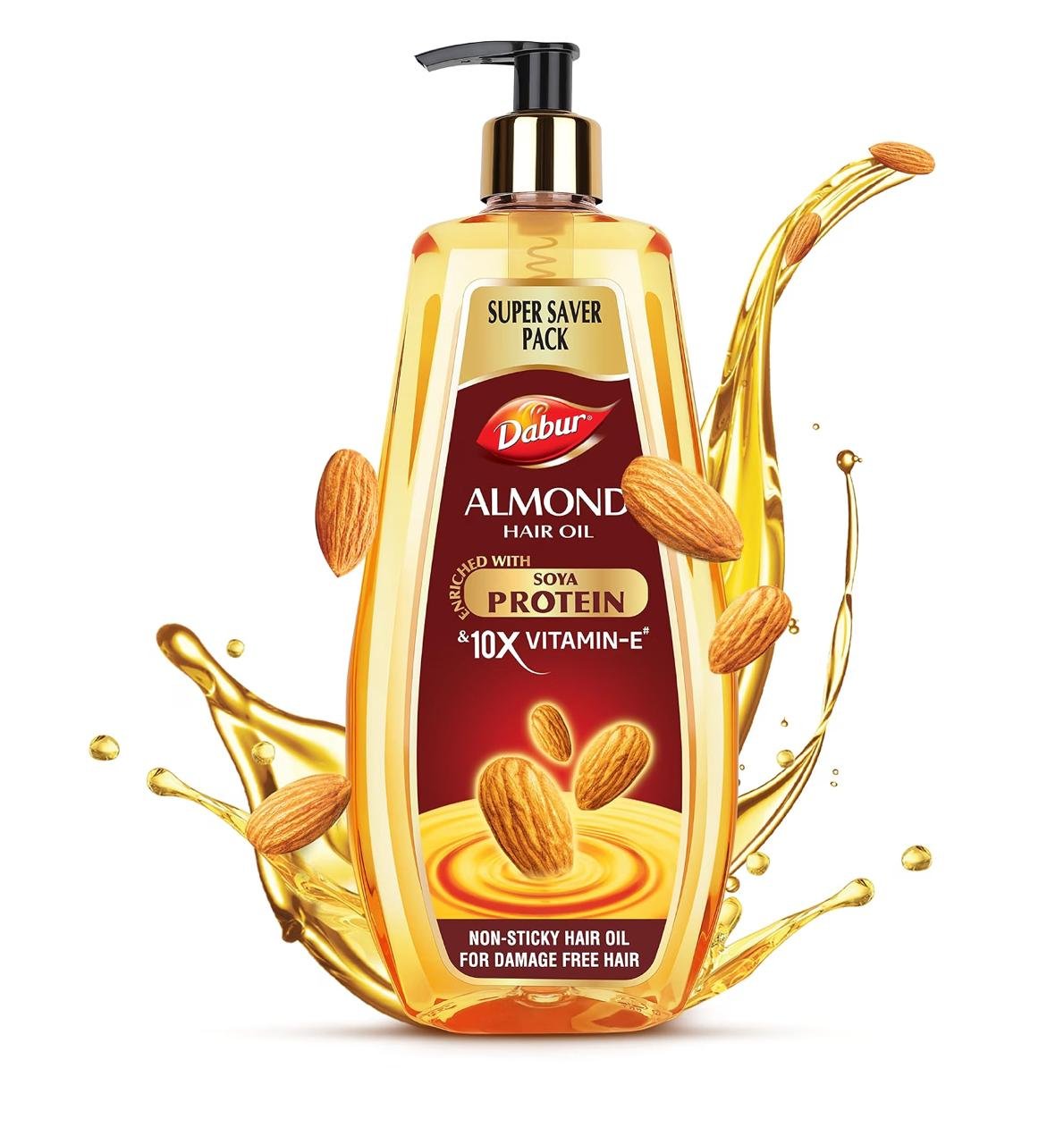 Dabur Almond Hair Oil - 650 Ml Provides Damag