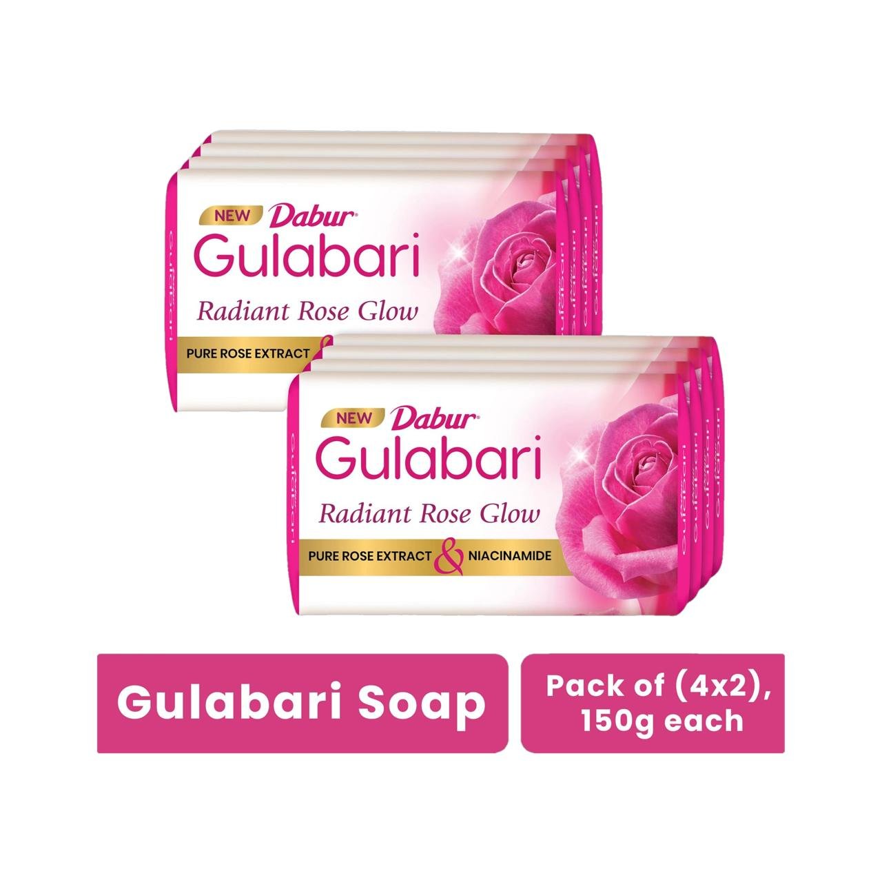 Dabur Gulabari Pure Rose Soap Bathing Moistur