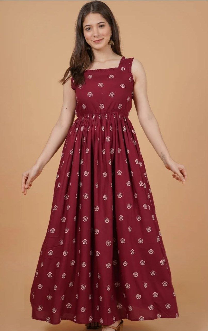 Daevish Floral Print Maxi Dressdeal 498