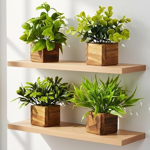 Decorebugs Artificial Greenery Leaves In Wood