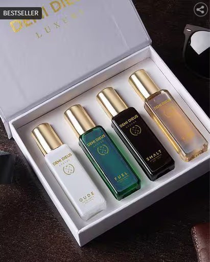Demi Dieus Set Of 4 Men Eau De Parfum Gift Se