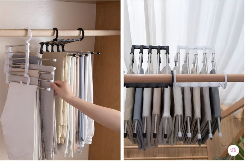 Deodap 1pc 5-in-1 Trouser Hanger 248 Mrp 1 399 Sav