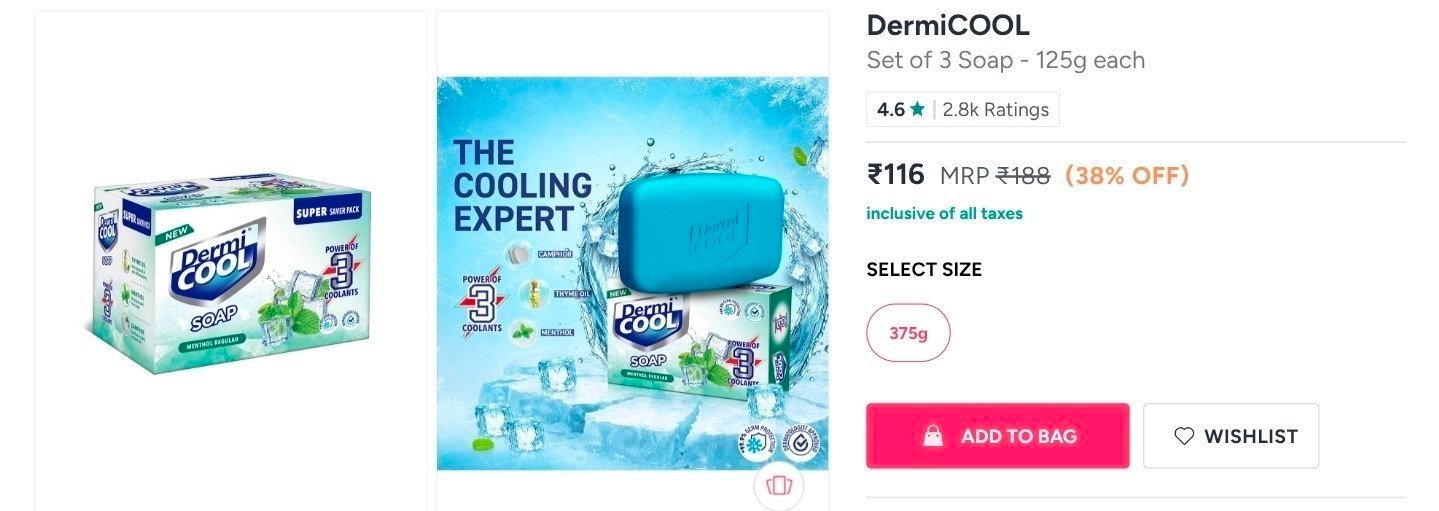 Dermicool Soap (125g 3) At 116more Deals