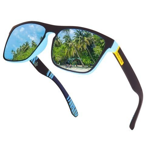 Dervin Uv Protected Retro Square Polarized Sunglas