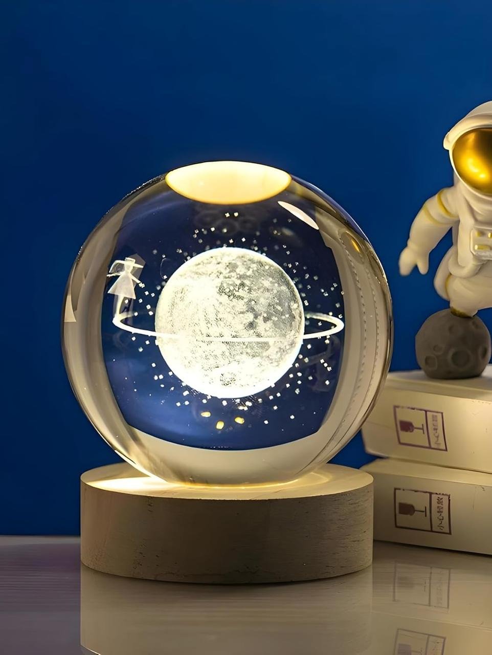 Desidiya Big Moon Fairy 3d Crystal Ball Night