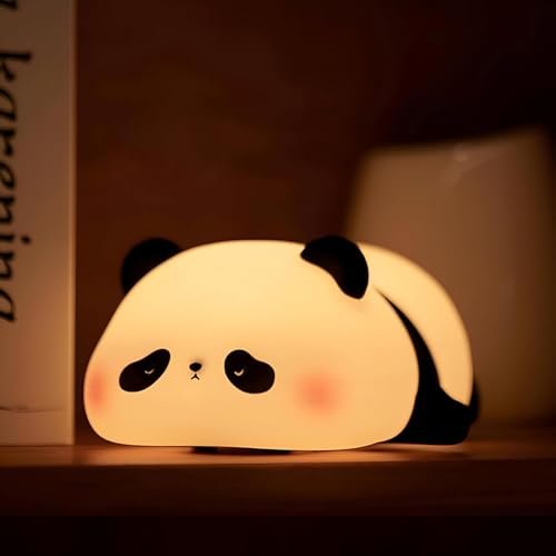 Desidiya Lying Panda Night Light - Soft Silicone Color-changing Led Touch L