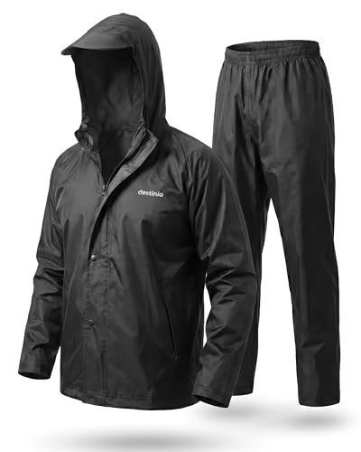 Destinio Rain Coat For Men Waterproof With Hood Th