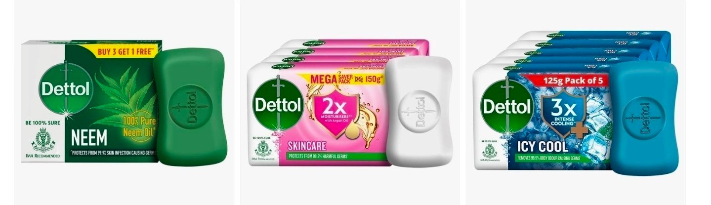 Dettol Bath Soaps From 93