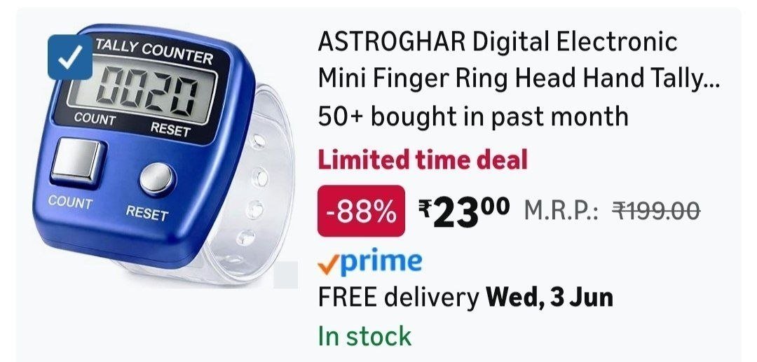 Digital Mini Finger Ring 23