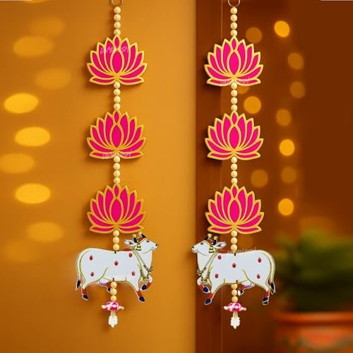 Divyakosh Handmade Lotus With Cow Jhumki Ganpati D
